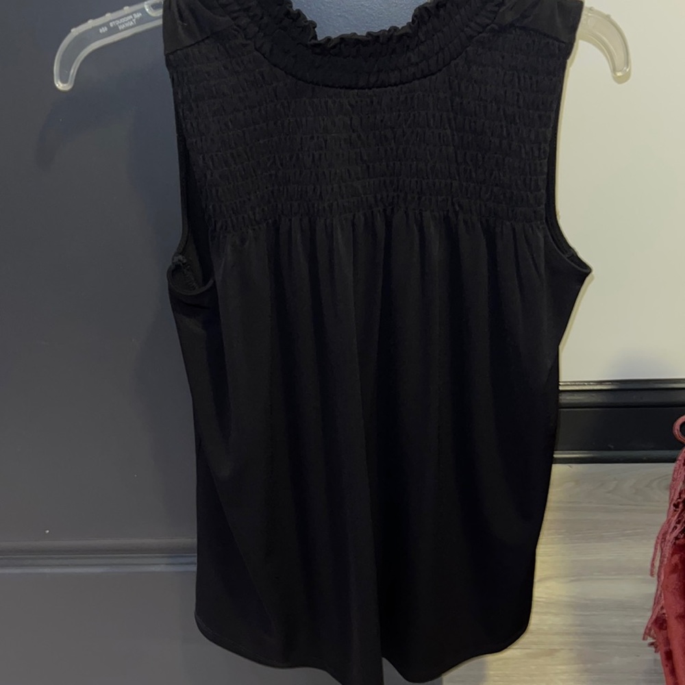 Black Work Tank Top